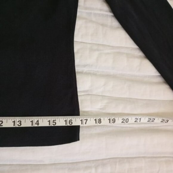 Set Gray Puff Sleeve Sweater & Ann Taylor LOFT Black Silk Cardigan Womens - Picture 13 of 16